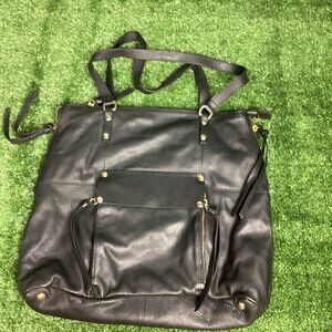 Kooba Black Leather Tote Bag